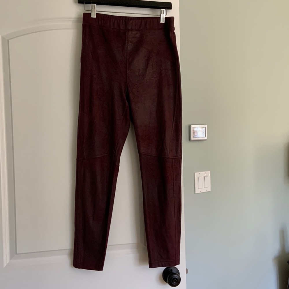 Free People vegan leather leggings size M